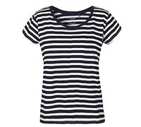Neutral Certified Responsibility Damen T-Shirt O81003 Loose Fit Weiß/Navy (gestreift) XL