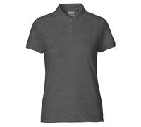 Neutral Damen Poloshirt Classic aus Bio-Fairtrade-Baumwolle - Dunkel meliert | XS