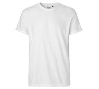 Neutral Mens Roll Up Sleeve T-Shirt, Größe:L, Farbe:White