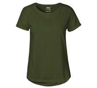 Neutral® Damen Roll Up Sleeve T-Shirt von Neutral Bio Baumwolle Rollärmel Military XS