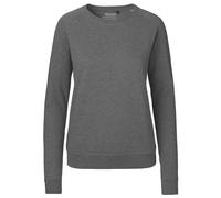 Neutral Damen Sweatshirt aus Bio-Fairtrade-Baumwolle - Dunkel meliert | XS