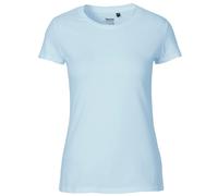 Neutral Bio-Damen-T-Shirt mit Rundhalsausschnitt, light blue, Gr. XS