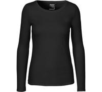 Neutral Certified Responsibility Damen-Langarmshirt aus Bio-Fairtrade-Baumwolle Schwarz Größe S