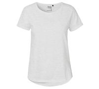 Neutral Damen T-Shirt mit umgeschlagenen ärmeln aus Bio-Fairtrade-Baumwolle - Aschfahler Farbe | XS
