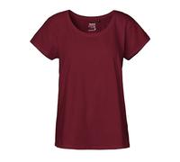 Neutral® Damen T-Shirt von Neutral Bio Baumwolle Loose Fit Bordeaux XS