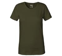 Neutral® Damen T-Shirt von Neutral Bio Baumwolle Round Neck Interlock Oliv M