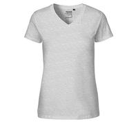 Neutral® Damen T-Shirt von Neutral Bio Baumwolle V-Neck Sports Grey 2XL