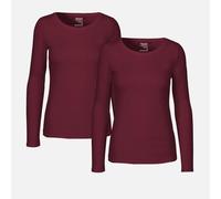 Neutral® Doppelpack Long Sleeve Shirt - Bio-Baumwolle Bordeaux M