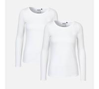 Neutral® Doppelpack Long Sleeve Shirt - Bio-Baumwolle Weiss M
