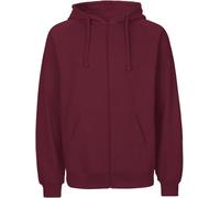 Neutral Certified Responsibility – Herren Zip-Hoodie – Mens Zip Hoodie – Bordeaux – Größe 3XL