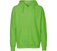 Neutral Herren Bio Kapuzen Sweatjacke O63301 lime 3XL