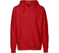 Neutral Herren Bio Kapuzen Sweatjacke O63301 red 3XL