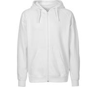Neutral Herren Bio Kapuzen Sweatjacke O63301 white XXL