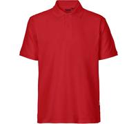 Neutral Herren Poloshirt Classic aus Bio-Fairtrade-Baumwolle - Rot | XL