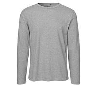 Neutral® Herren Langarm T-Shirt von Neutral Bio Baumwolle Sports Grey 2XL