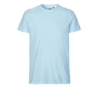 Neutral Herren T-Shirt 3FREUNDE – fitted Bio-Fairtrade-Baumwolle Hellblau XXL