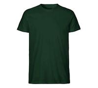 Neutral Bio Herren T-Shirt mit Rundhalsausschnitt, eng anliegend, Flaschengrün, Gr. XXL