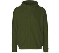 Neutral® Herren Unisex College Hoodie Hoody Kapuzenpullover Kapuzenpulli Military M