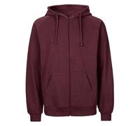 Neutral® Herren Unisex College Hoodie Zoodie Hoody Kapuzenjacke Sweatjacke Bordeaux L