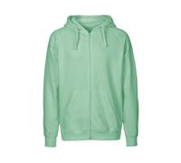 Neutral® Herren Unisex College Hoodie Zoodie Hoody Kapuzenjacke Sweatjacke Dusty Mint M