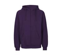 Neutral® Herren Unisex College Hoodie Zoodie Hoody Kapuzenjacke Sweatjacke Purple (Purpur) XL