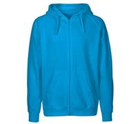 Neutral® Herren Unisex College Hoodie Zoodie Hoody Kapuzenjacke Sweatjacke Saphir Blau L