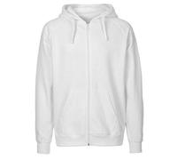 Neutral® Herren Unisex College Hoodie Zoodie Hoody Kapuzenjacke Sweatjacke Weiß XL