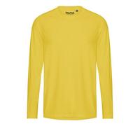 Neutral® Herren / Unisex Langarm T-Shirt Rundhals Recycled Sportshirt Unterziehshirt Gelb 3XL