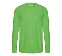 Neutral® Herren / Unisex Langarm T-Shirt Rundhals Recycled Sportshirt Unterziehshirt Grün (Lime) M