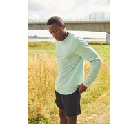 Neutral® Herren / Unisex Langarm T-Shirt Rundhals Recycled Sportshirt Unterziehshirt Grün (Mint) M