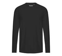 Neutral® Herren / Unisex Langarm T-Shirt Rundhals Recycled Sportshirt Unterziehshirt Schwarz 3XL