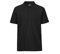 Neutral® Herren Unisex Poloshirt Pique Polo Schwarz L