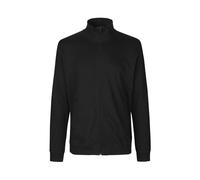 Neutral® Herren Unisex Sweatjacke ohne Kapuze hoher Kragen Schwarz XL