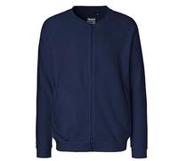 Neutral® Herren Unisex Sweatjacke ohne Kapuze Navy XL