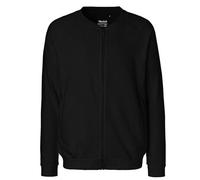Neutral® Herren Unisex Sweatjacke ohne Kapuze Schwarz 3XL