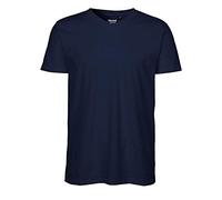 Neutral Bio-Herren-T-Shirt mit V-Ausschnitt, navy, Gr. XXL