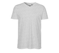 Neutral Herren-T-Shirt NE61005 V-Ausschnitt Sports Grey M