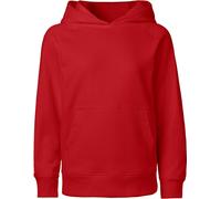 Neutral Kinder Kapuzen-Sweatshirt aus Bio-Fairtrade-Baumwolle - Rot | 128/134