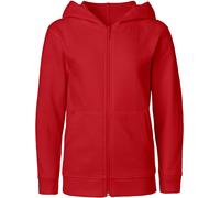 Neutral Kinder Bio Kapuzen Sweatjacke O13301 red 92/98
