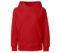 Neutral Kinder Kapuzen-Sweatshirt aus Bio-Fairtrade-Baumwolle - Rot | 128/134