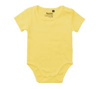 Neutral Kurzärmeliger Baby-Body aus Bio-Fairtrade-Baumwolle - Dusty yellow | 80