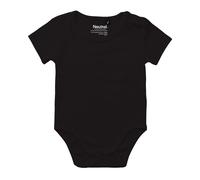 Neutral Kurzärmeliger Baby-Body aus Bio-Fairtrade-Baumwolle - Schwarz | 68