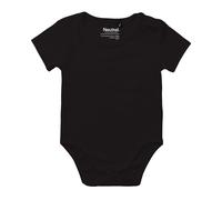 Neutral Kurzärmeliger Baby-Body aus Bio-Fairtrade-Baumwolle - Schwarz | 74