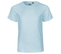 Neutral Kurzärmliges Kinder T-Shirt aus Bio-Fairtrade-Baumwolle - Hellblau | 104/110