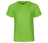 Neutral Kurzärmliges Kinder T-Shirt aus Bio-Fairtrade-Baumwolle - Limette | 104/110