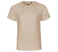 Neutral Kurzärmliges Kinder T-Shirt aus Bio-Fairtrade-Baumwolle - Sand | 140/146