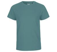 Neutral Kurzärmliges Kinder T-Shirt aus Bio-Fairtrade-Baumwolle - Teal | 116/122