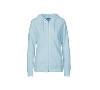 NEUTRAL LADIES HOODIE WITH ZIP XS LIGHT BLUE