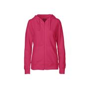 NEUTRAL LADIES HOODIE WITH ZIP XS PINK