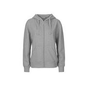 NEUTRAL LADIES HOODIE WITH ZIP XS SPORT GREY